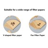 Dustproof Filter Holder Fan Shaped Coffee Filter Storage Holder Solid
