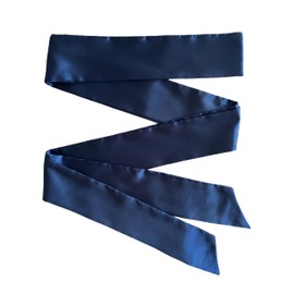 Lillystido - Cinturón de novia para boda, fiesta, novia, satén para ocasiones especiales, Azul marino oscuro, 2.75*110in