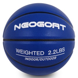 NEOGOAT 2.2LBS 28.5" Weighted Basketball Size 6 Heavy Basketball Training Equipment for Youth Women in& Outdoor Improving Handling Dribbling, Passing&Rebounding Skills Training Basketball(Deflated)