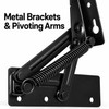 2-Pack 80° Spring-Assisted Lift-Up Hinges for Cabinet Doors & Furniture