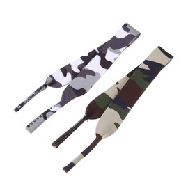 TEHAUX 2pcs Camouflage Style Glasses Straps Hanging Ropes for Glasses and Masks Gauze Mask Accessories for Sharing Practical Use for All Ages