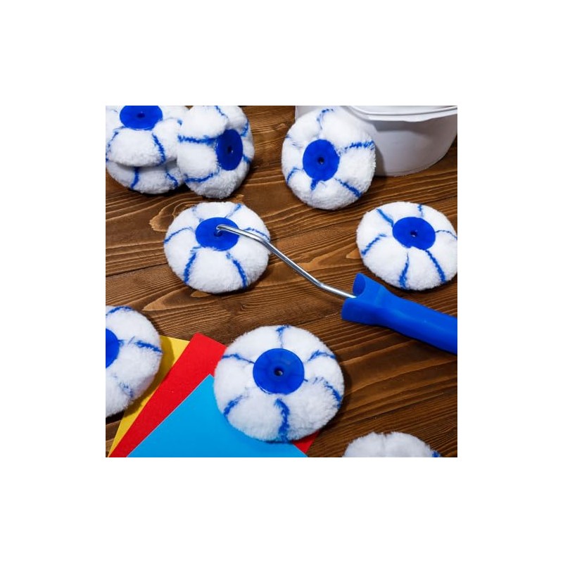 Leumoi 10 Pieces Corner Paint Roller Kit Including 9 Pcs
