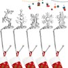 Yotako 5 Pieces Christmas Stocking Holders, Mantel Hooks Hanger Christmas