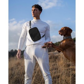 Crossbody Bag Sling Purses for Women Trendy, Convertible Multi Position Fanny Back Pack Sling Bag for Women Cross Body - 1.75L(Black)