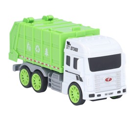 Shanrya Toy Garbage Truck, Slow Down Garbage Truck Easy Push Operation, Durable for Children to Understand Waste Sorting