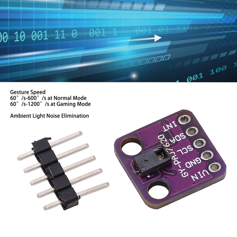 Gesture Recognition Sensor Module Multiple Gestures Monitor Motion Detection Sensor