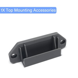 WOMHOM Retractable Mesh Baby Gate Hardware Replacement Parts Kit for Dog Gate Full Set Wall Mounting Accessories Brackets Anchors and Screws Grey