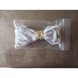 Unbranded 1/4 inch White Elastic Flat Knit Elastic Band 10 Yards  Ship Daily out of  USA