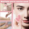 Premium Gua Sha Stone Face Massager Tool (Pink)