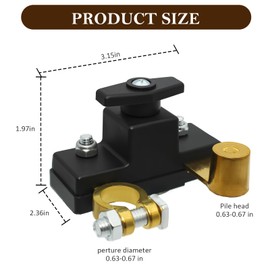 Battery Switch Disconnect, 12V, 24V, Battery Power Off Switch, for Marine Boat Rv Car Truck Camper Trailer, ATV, Battery Disconnect Isolator