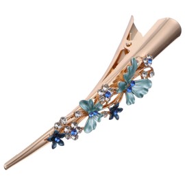 Frcolor Beak Clip Dakar Clip Pin Large Flower Hair Clip Hair Clip Hair Closure for Women Hair Accessories(Blue)