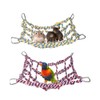 2PCS Bird Rope Net, Bird Rope Net Pet Hanging Hammock,