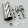Runfider Stainless Steel Trailer Jack Electric Drill Adapter, 1/2 Inch