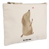 Mr. & Mrs. Panda Make Up Bag Dog Love, White,