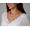 JECOMY Dainty Gold Layered Necklaces for Women 18K Gold Plated