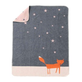 Fussenegger baby blanket chain stitched grey size 70x90 cm