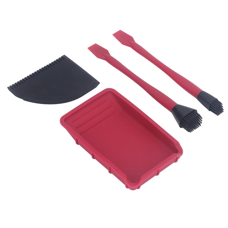 4Pcs Silicone Glue Kit 2 Brush 1 Comb and 1