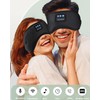 White Noise Sleep Mask With Sleep Headphones for Men Women