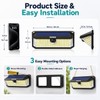 KAJICOO 416 LED Outdoor Solar Lights Waterproof with 300° Angle