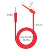 Cleqee 2PCS 4mm Banana Plug to Mini Grabber Test Hook