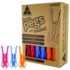 HEGS Pegs 42 Pack Mixed Colours (H42-MIX-K501)