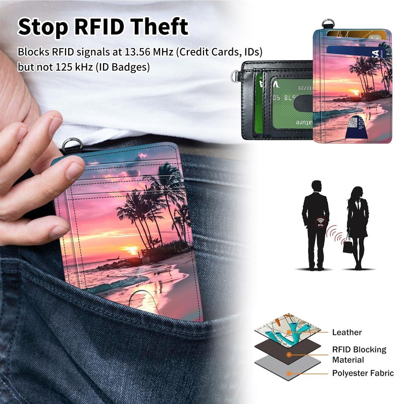 ACWDMKH Slim Minimalist Front Pocket Wallet,Credit Card Holder Wallet for