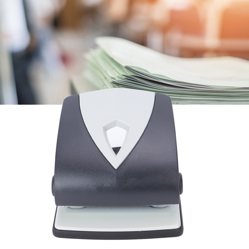 Hole Punch Small Plastic Adjustable Positioning Punching Machine for Stationery