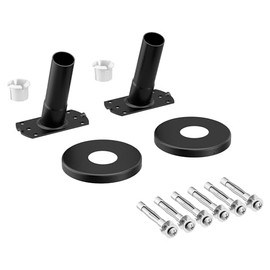 Moen 65-F-BL Low Profile Flange Kit (Shower Rod Sold Separately), Matte Black