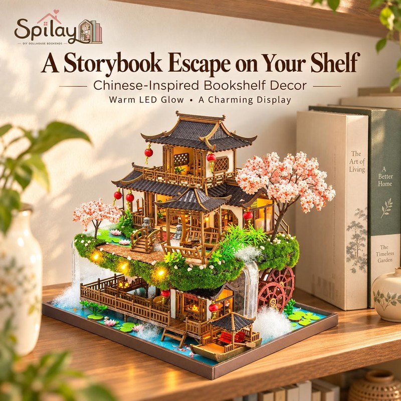 Spilay DIY Miniature House Kit for Adults, Fairyland Miniature Dollhouse
