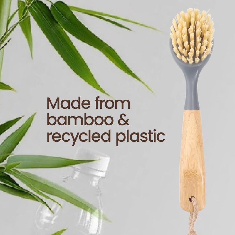 White Magic Eco Basics Cast Iron Brush – Ergonomic Bamboo