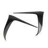 crosselec Carbon Fiber Front Bumper Cover Headlight Trim Strip Accessories