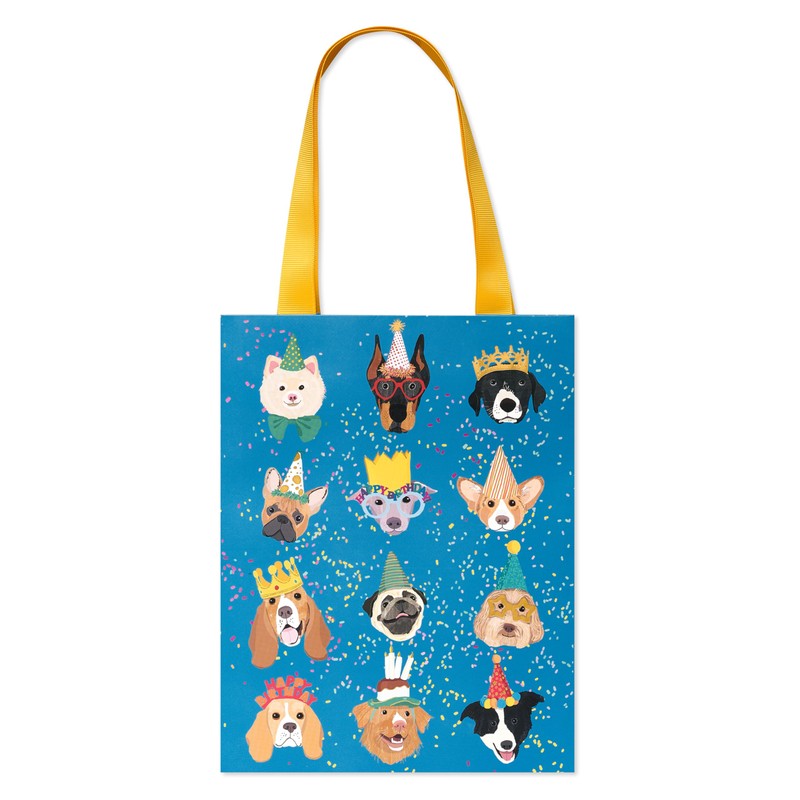 Papyrus 9" Medium Gift Bag (Birthday Dogs) for Birthdays and