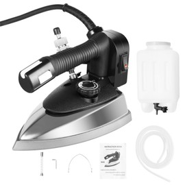 ZERNEIL 110V Gravity Feed Steam Iron Gravity System Iron Steam Industrial Electric Steamer with 3L Tank, 1200W Portable Garment Steamer 140~428℉ for Factory Clothing Shop