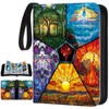 Humyoun Card Binder 4/9 Pocket PU Waterproof Trading Binder Compatible