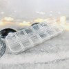 12-Compartment Case for Transparent Nail Parts / 네일 투명파츠보관함 12칸 케이스