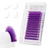 ANNAFRIS Coloured Eyelash Extension, Purple 0.07 D, 8-15 mm Mix,