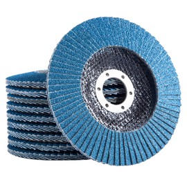 SATC Flap Discs 80 Grit 115mm Zirconia 10 Pack Grinding Discs Type 29 Sanding Discs for Angle Grinder to Sanding Grinding Metal Wood