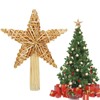 Christmas Tree Star Topper, Straw Star Christmas Tree Topper, Straw