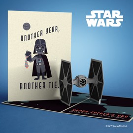 Lovepop STAR WARS™ Tie Fighter™ Father's Day Pop-Up Card, From Son or Daughter, Greeting Card for Dad or Husband