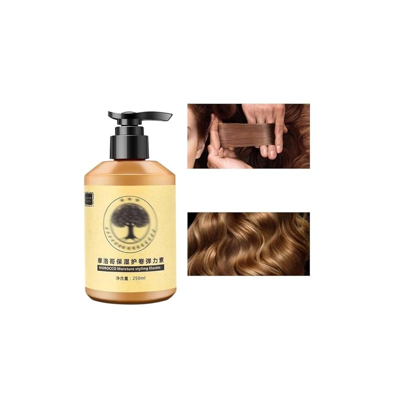 Elastina Para El Cabello,Peinado De Larga Duración Volumen Marroquí Hidratación