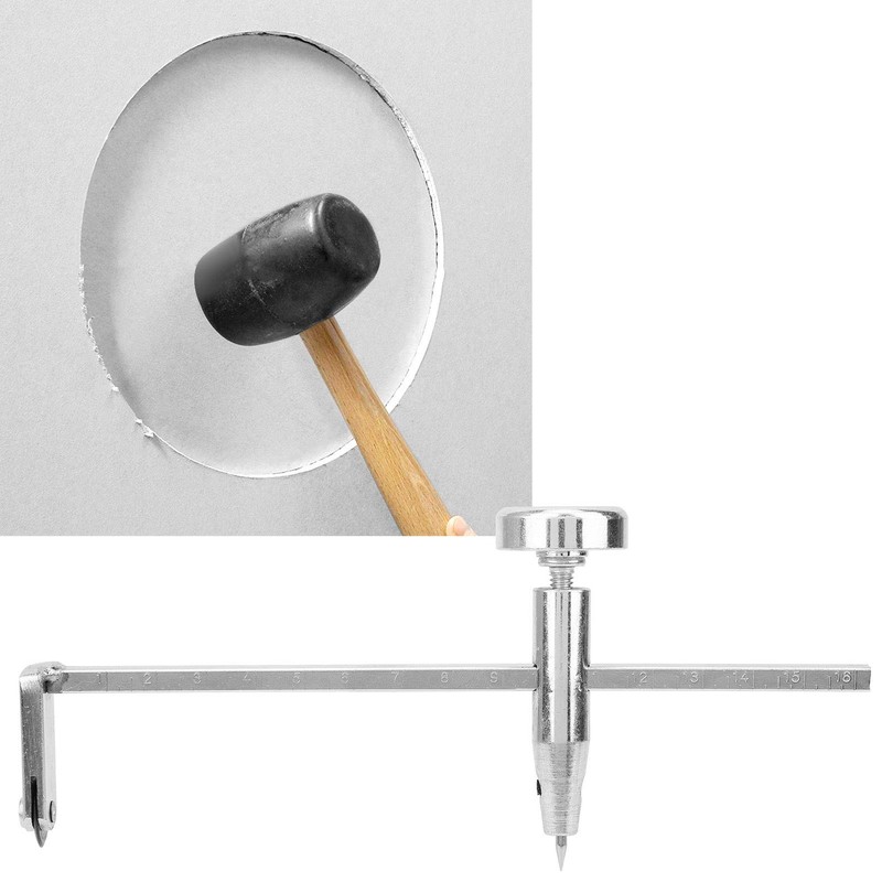 Drywall Circle Cutter, Adjustable Hole Cutter Dry Wall Pivot Point