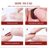 Mrltau Press On Nails Short Red, Press-On Nails Almond, Fingernails