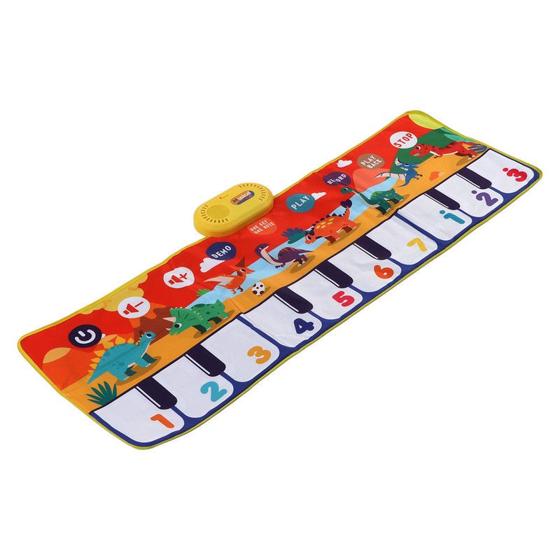 Music Piano Keyboard Dinosaur Picture Adjustable Sounds Music Touch Play