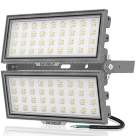 SJHUOUP 200W LED Flood Lights Outdoor,26000Lumen 6500K Super Bright Stadium Lights,Surge 6KV Outdoor LED Flood Light，IP67 Waterproof for Stadium Yard Garden