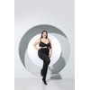 MOOCHI 2 Pairs Women's Plus Size Opaque Tights Black 7X/8X
