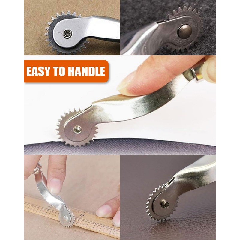 QLEUIFT 3 x 2 mm Nerve Wheel with Wooden Handle,