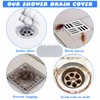 Yinkin 6 Pcs Shower Drain Cover Floor Drain Cover to