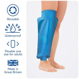 Bloccs Waterproof Knee Protector for Showering, Swim, Shower & Bathe. Watertight Protection for Dressings, Adult (Large)