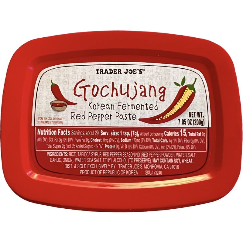 Trader Joe's Gochujang Korean Fermented Red Pepper Paste (Pack of