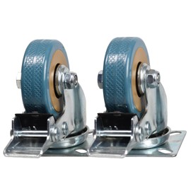 True Face Castor Wheels 4 Pack Swivel Castor Heavy Duty Braked 50mm Swivel Trolley Furniture Caster with Brakes